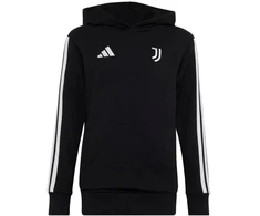 Vaikiškas „adidas“ „Juventus“ futbolo klubo džemperis su gobtuvu, juodas, KF9867