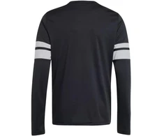 Vaikiškas adidas Squadra 25 džersis ilgomis rankovėmis, juodos ir baltos spalvos JJ0047