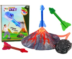 Žaislas raketų paleidimo rinkinys Lean Toys Dinosaurs Volcano