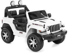Vaikiškas elektromobilis Jeep Wrangler Rubicon, Baltas