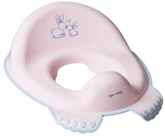 Vaikiškas klozeto adapteris su triušiukais Tega, šviesiai rožinis
