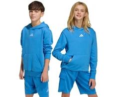 Vaikiškas mėlynas džemperis su gobtuvu adidas Essentials KD3382