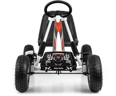 Vaikiškas pedalinis kartingas Milly Mally Thor, baltas