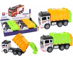 Žaislinis šiukšliavežės automobilis Lean Toys, 13x7x5 cm, 1 vnt