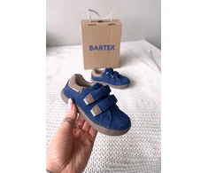 Vaikiški barefoot batai su atšvaitais tamsiai mėlyni Bartek