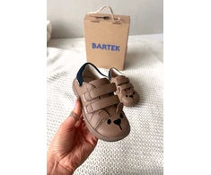 Vaikiški barefoot batai su meškučio aplikacija smėlio spalvos Bartek