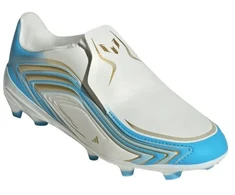 Vaikiški futbolo bateliai Adidas F50 Messi League LL FG, balti ir mėlyni, IH1907