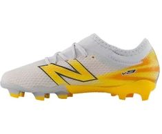 Vaikiški futbolo bateliai New Balance Furon Team V9 FG, balti ir geltoni