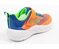 Vaikiški įsispiriami bateliai Skechers Microspec Advance, oranžiniai ir mėlyni