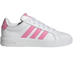 Vaikiški laisvalaikio bateliai Adidas Grand Court 3.0, balti su rožine spalva, HP3528