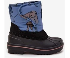 Vaikiški sniego batai mėlyni su lipduku Lee Cooper