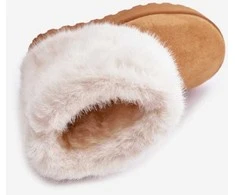 Vaikiški sniego batai su kailiu Camel Crisie