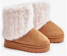 Vaikiški sniego batai su kailiu Camel Crisie