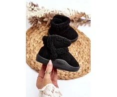 Vaikiški sniego batai su velcro juoda Unitia