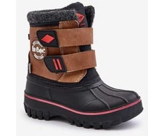 Vaikiški sniego batai su Velcro užsegimu Lee Cooper rudos spalvos