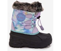 Vaikiški sniego batai violetiniai su pūkeliu ir elastiniu Lee Cooper