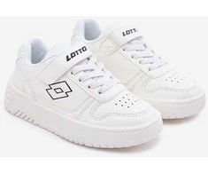 Vaikiški sportbačiai LOTTO Groovin su velcro užsegimu, balti