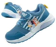 Vaikiški sportiniai bateliai Leomil Bluey, lengvi, su „Velcro“ užsegimu, LED lemputėmis, mėlyni