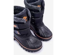 Vaikiški žieminiai batai su velcro Lee Cooper LCJ 2865K juodi