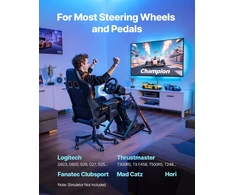 VEVOR Sulankstomas lenktynių vairaračio stovas Logitech G923 G920 G29 G27
