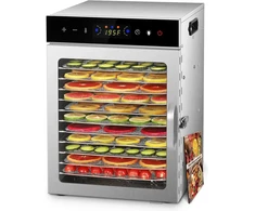 Vaisių ir maisto džiovyklė 800 W, 12 padėklų, nerūdijančio plieno korpusas
