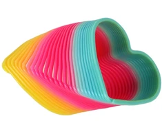 Žaislas spiralė Lean Toys Širdis, 6 cm