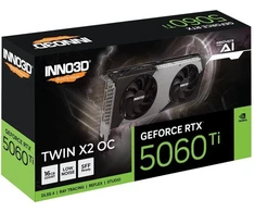 Vaizdo plokštė INNO3D GeForce RTX 5060 Ti TWIN X2 OC NVIDIA 16 GB GDDR7