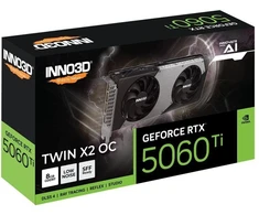 Vaizdo plokštė INNO3D RTX 5060 Ti Twin X2 OC 8GB