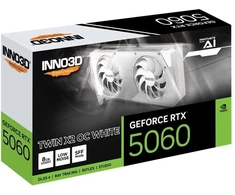 Vaizdo plokštė INNO3D RTX 5060 Twin X2 OC 8GB Baltas