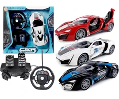 Valdomas automobilis su vairu ir pedalais Artyk, 1:16, nuo 3 metų