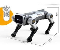 Valdomas robotas šuo su balso komandomis ir 2,4 GHz pulteliu, 8+