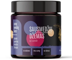 Valgomųjų sausmedžių džemas su vanile, 220g