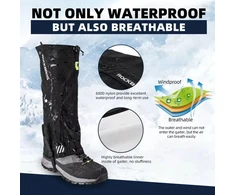 Vandeniui atsparūs getrai TT014 juodi S/M Rockbros