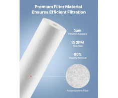 VEVOR Viso namo vandens filtro keitimo kasetė 11,5 cm x 50 cm