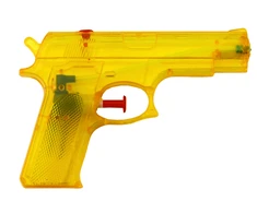 Lean Toys Mažas vandens šautuvas – geltonas
