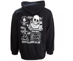 Vans Juodas Crazy Eddy 66 Laisvo Kirpimo Megztinis su Gobtuvu - VN000JE7BLK