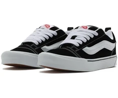 Vans Knu Skool Vyriški sportbačiai, Juodi/Tiesiai Balti (VN0009QC6BT)
