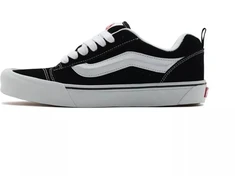 Vans Knu Skool Vyriški sportbačiai, Juodi/Tiesiai Balti (VN0009QC6BT)