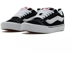 Vans Knu Skool Vyriški sportbačiai, Juodi/Tiesiai Balti (VN0009QC6BT)