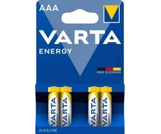 Ausinės VARTA Energy LR3 AAA šarminio tipo baterijų pakuotė (4 vnt.)