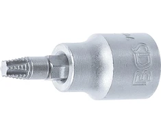 VARŽTŲ IŠTRAUKIMO GALVUTĖ | 10 MM (3/8") KVADRATINĖ JUNGTIS | PAŽEISTIEMS T-STAR (TORX) T27 VARŽTAMS (7098-T27)