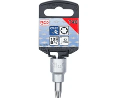 VARŽTŲ IŠTRAUKIMO GALVUTĖ | 10 MM (3/8") KVADRATINĖ JUNGTIS | PAŽEISTIEMS T-STAR (TORX) T40 VARŽTAMS (7098-T40)