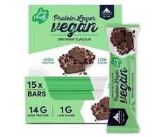 Veganiškas baltyminis batonėlis Multipower Protein Layer 15 × 55 g, brownies skonio