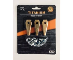 VEJOS ROBOTO PEILIUKAI TINKANTYS BOSCH INDEGO – 49 MM TITANAS – RINKINYS 30 VNT.