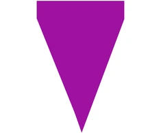 Vėliavėlių girlianda su violetinėmis vėliavėlėmis – Šventinė dekoracija