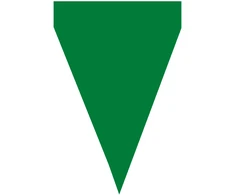 Vėliavėlių girlianda su žaliomis vėliavėlėmis – Šventinė dekoracija