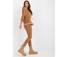 Veliūrinis komplektas moterims RV-KMPL-8286.40-camelowy