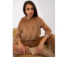 Veliūrinis komplektas moterims RV-KMPL-8286.40-camelowy