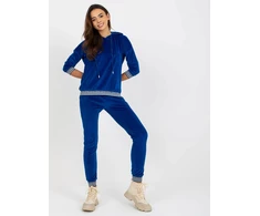 Veliūrinis komplektas moterims RV-KMPL-8286.40-kobalto spalvos