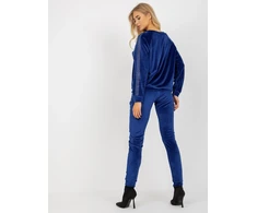 Veliūrinis komplektas moterims RV-KMPL-8436.40-kobalto spalvos